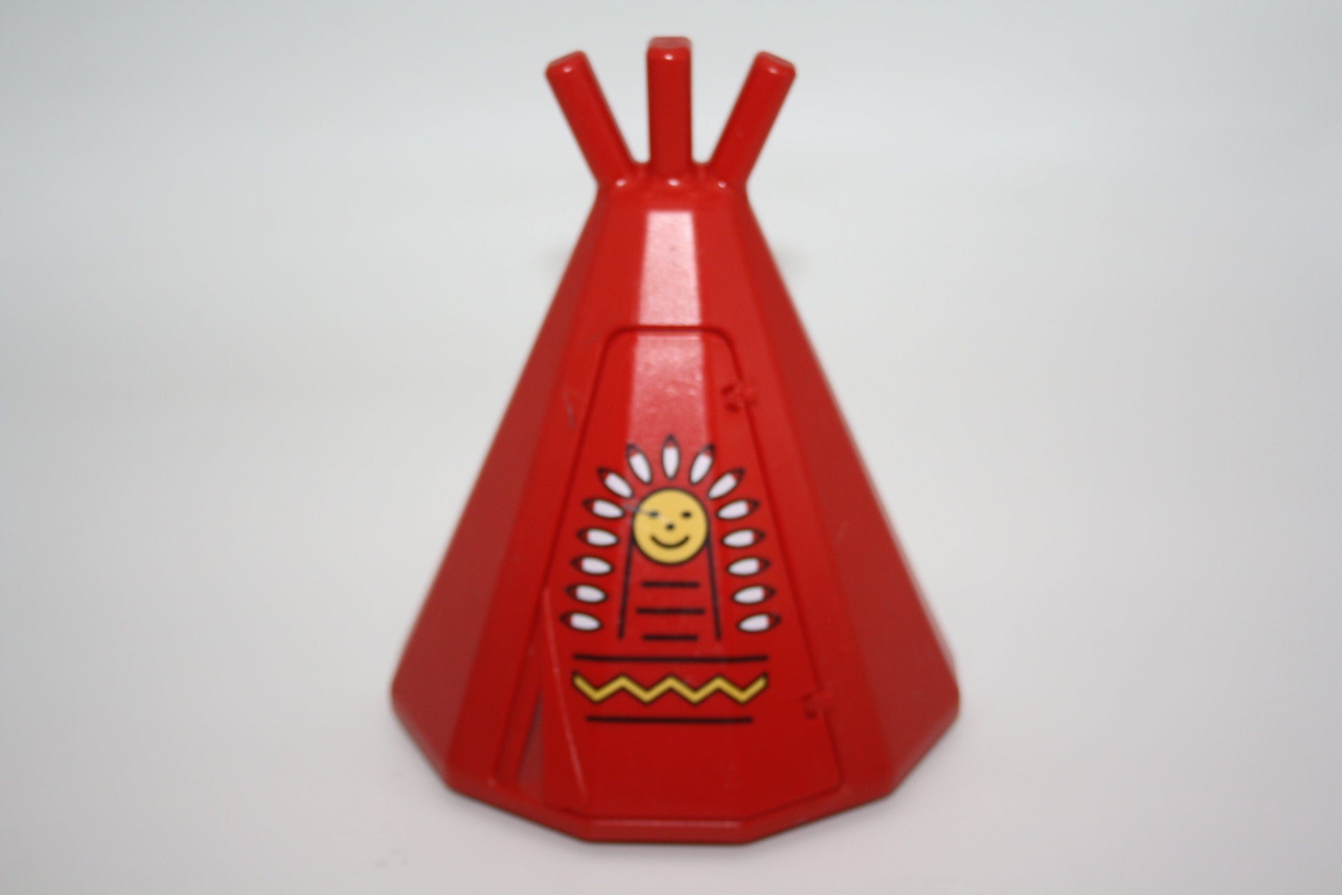 Duplo - Tipi/Zelt für Indianer - rot - große Teile - Gebäude