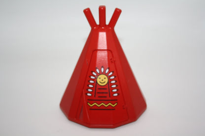 Duplo - Tipi/Zelt für Indianer - rot - große Teile - Gebäude