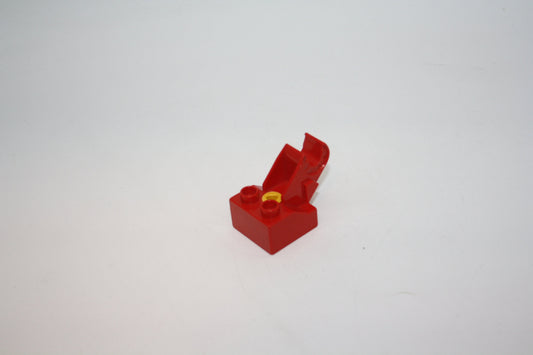 Duplo Toolo - 2x2 Stein mit abgewinkeltem Clip - 6285c01 - rot - Ersatzteil - Ersatzteil/Einzelteil