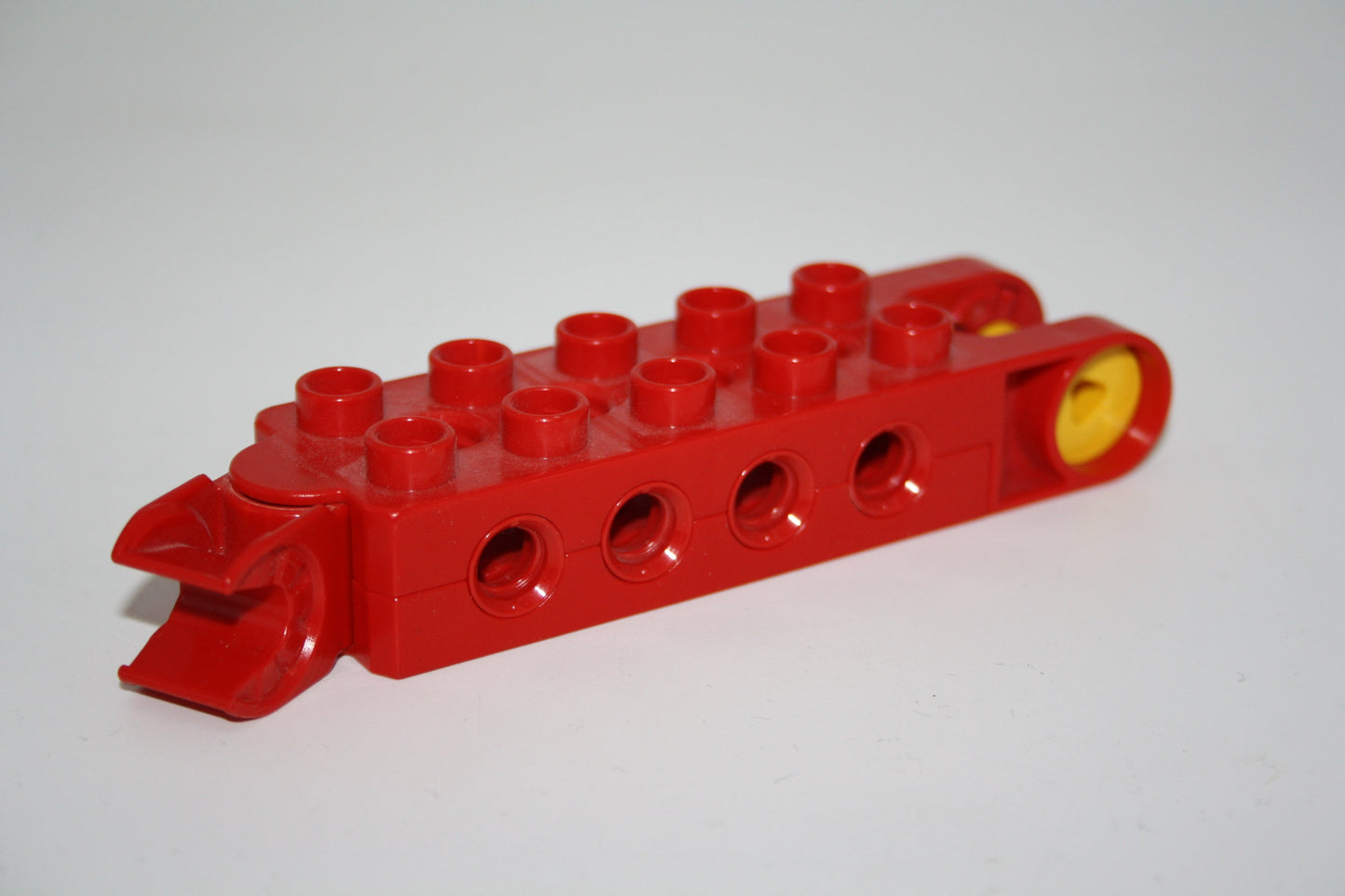 Duplo Toolo - 2x5 Stein mit beweglichem Clip - 6288c01 - rot - Ersatzteil - Ersatzteil/Einzelteil