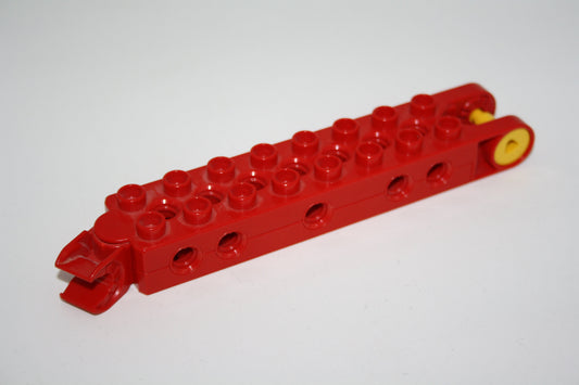Duplo Toolo - 2x8 Stein mit beweglichem Clip - bar102 - rot - Ersatzteil - Ersatzteil/Einzelteil