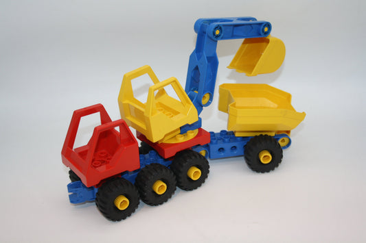 Duplo Toolo - LKW mit Bagger & Anhänger - Fahrzeuge - Fahrzeuge