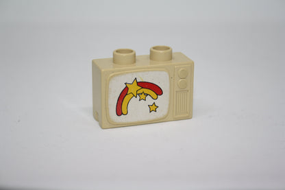 Duplo - TV/Fernseher - versch. Farben - Einrichtung - Möbel - Wohnraum - beige - Haushaltsgeräte