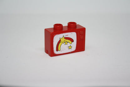 Duplo - TV/Fernseher - versch. Farben - Einrichtung - Möbel - Wohnraum - rot - Haushaltsgeräte