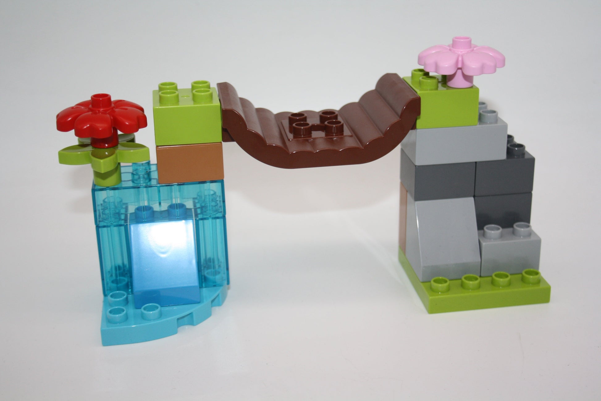 Duplo - Wasserfall mit Hängebrücke - aus 10997 Camping Abenteuer - neu/unbespielt - Figuren