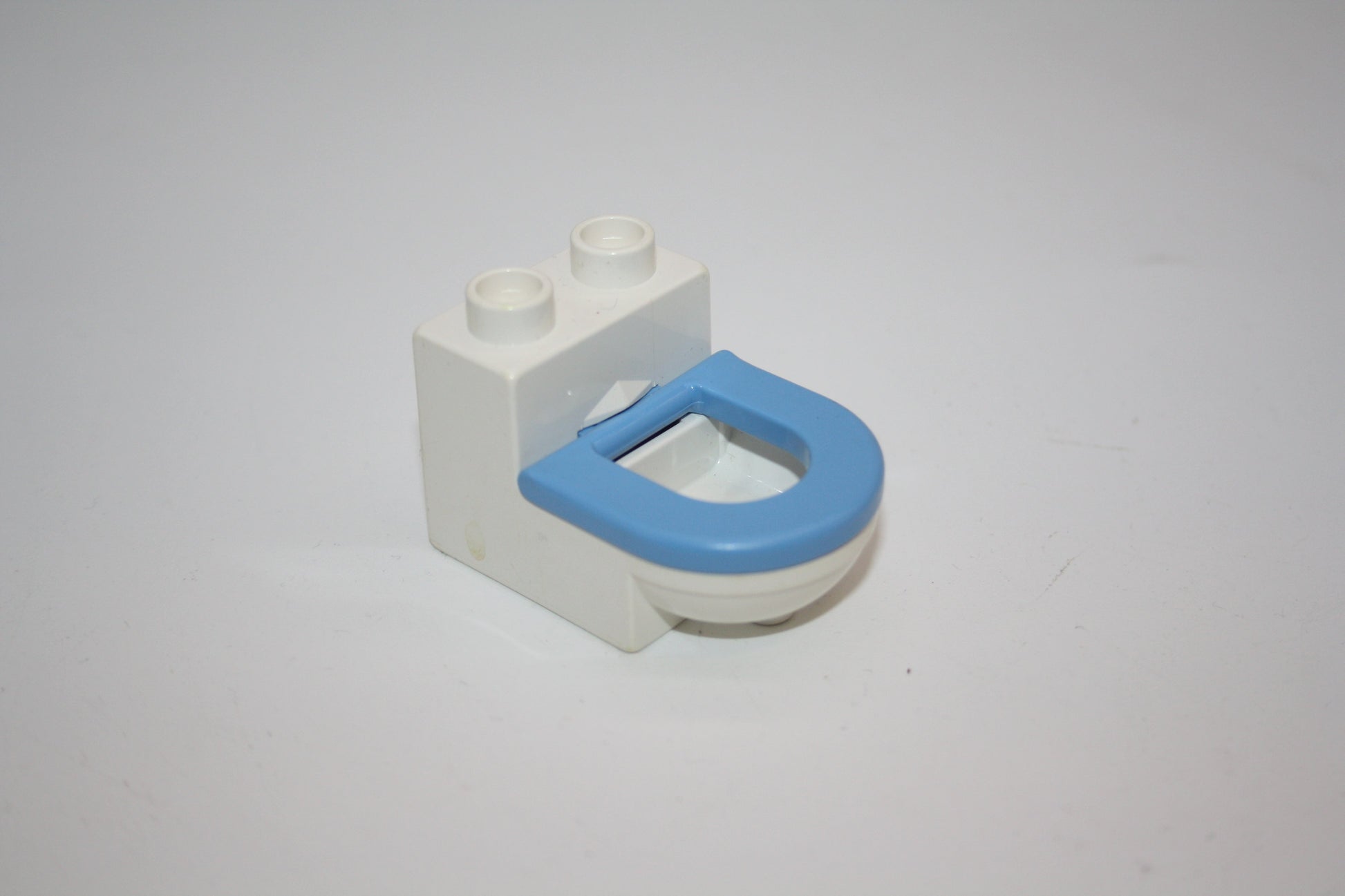 Duplo - WC/Toiletten mit klappbarer Brille - versch. Farben - Einrichtung - Möbel - Badezimmer - weiß-hellblau - Möbel