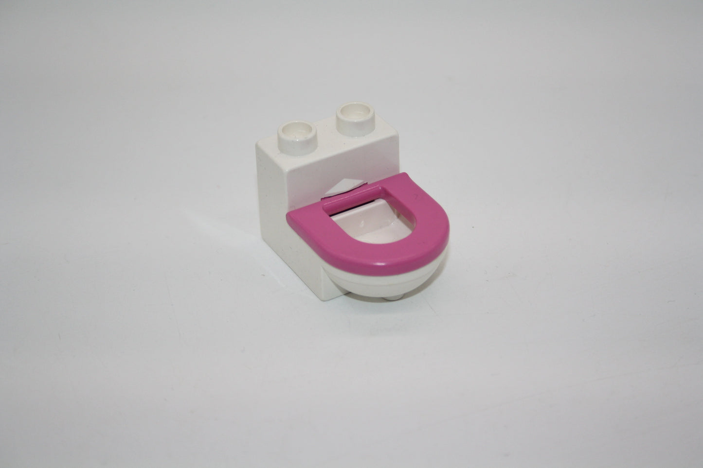 Duplo - WC/Toiletten mit klappbarer Brille - versch. Farben - Einrichtung - Möbel - Badezimmer - weiß-pink - Möbel