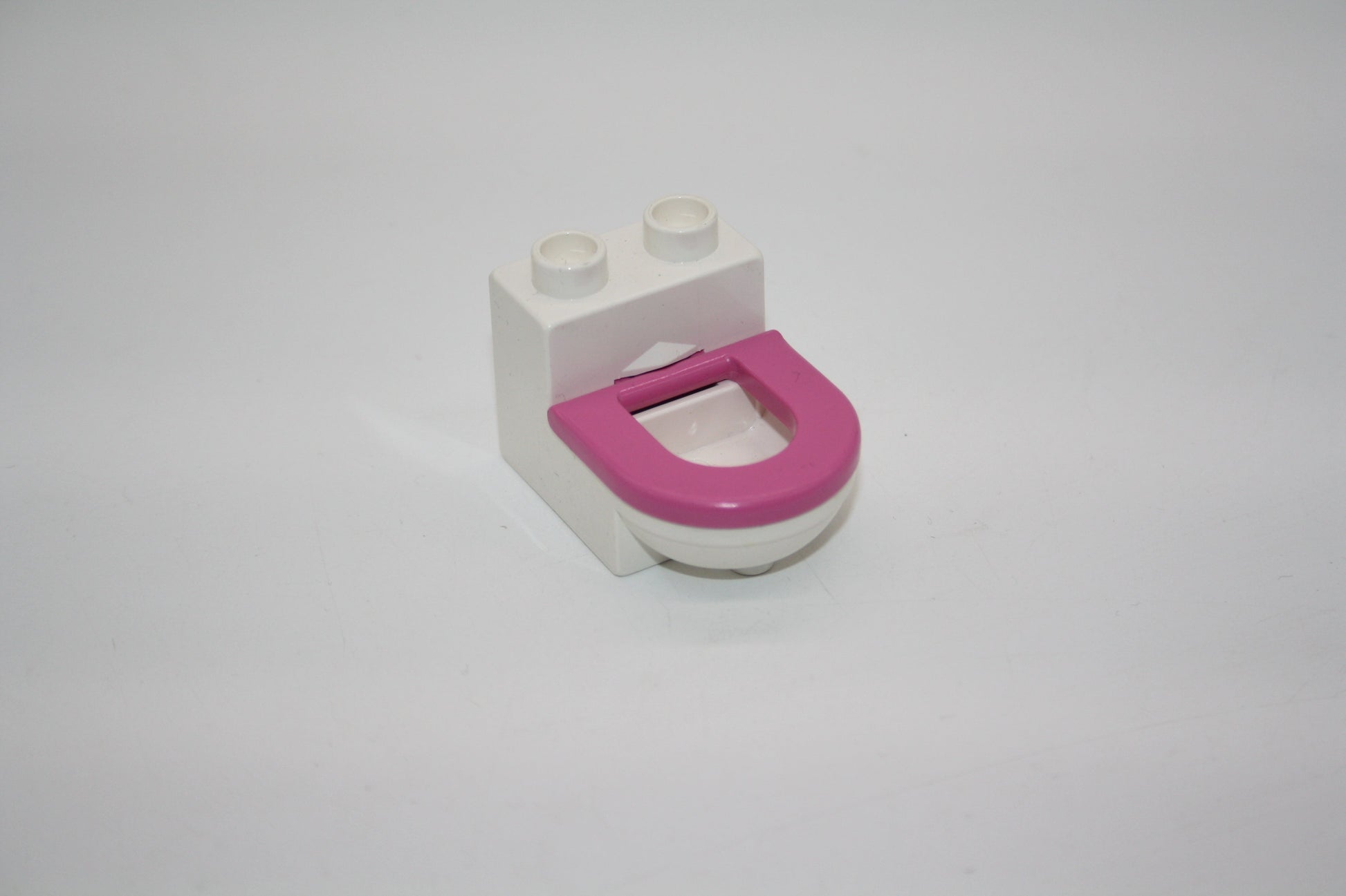 Duplo - WC/Toiletten mit klappbarer Brille - versch. Farben - Einrichtung - Möbel - Badezimmer - weiß-pink - Möbel