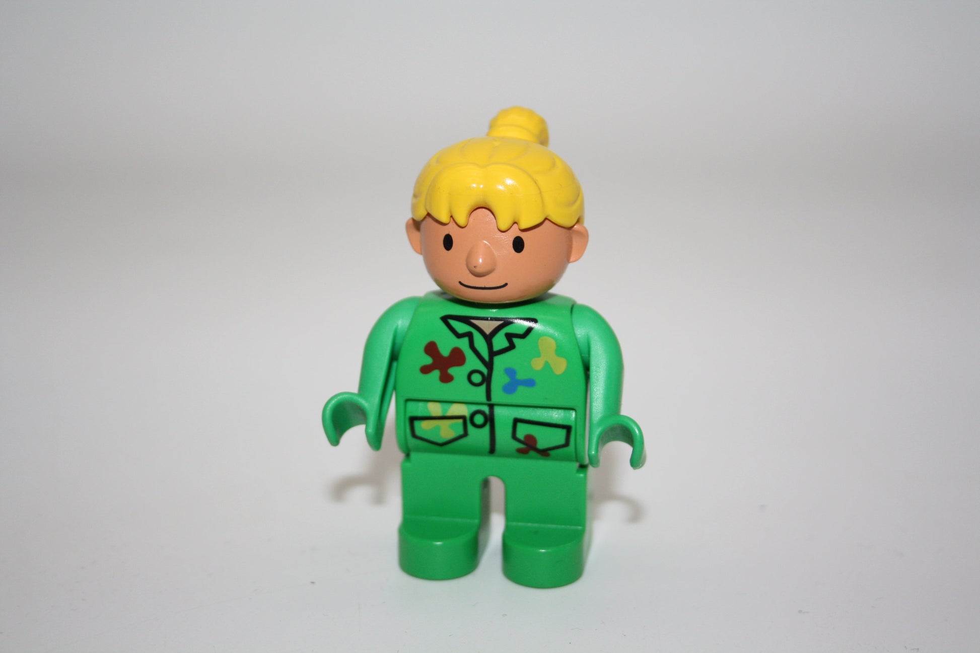 Duplo - Wendy aus Bob der Baumeister - versch. Farben - Figur - grüne Kleidung (Farbflecken) - Bob der Baumeister