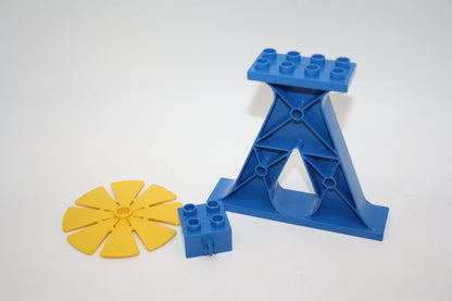 Duplo - Windrad 3Tlg. - blau-gelb - Bäume/Pflanzen