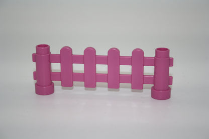 Duplo - Zäune - verschiedene Ausführungen und Farben - Gartenzaun - pink - Kleinteile/Einzelteile