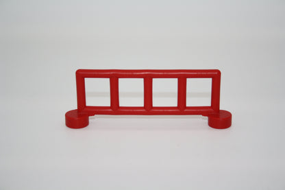 Duplo - Zäune - verschiedene Ausführungen und Farben - Standard Zaun - rot - Kleinteile/Einzelteile