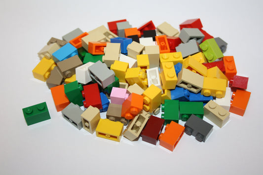 LEGO® - 100 1x2 Basic/Basis Steine/Grundbausteine - 3004 - bunt gemischt - Sparpaket - Nach Gewicht