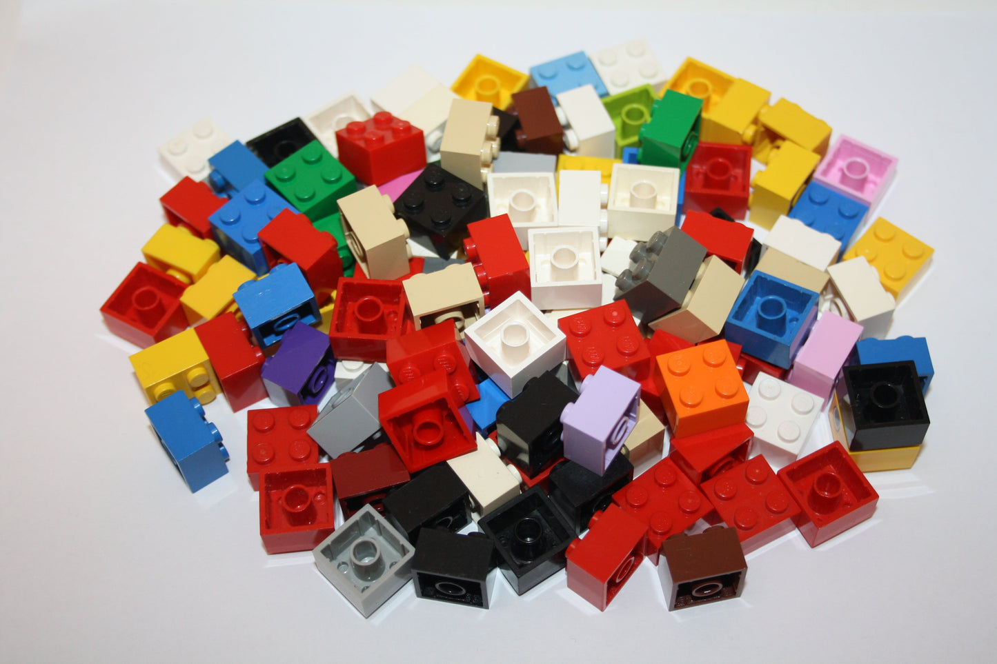 LEGO® - 100 2x2 Basic/Basis Steine/Grundbausteine (4er) - 3003 - bunt gemischt - Sparpaket - Nach Gewicht