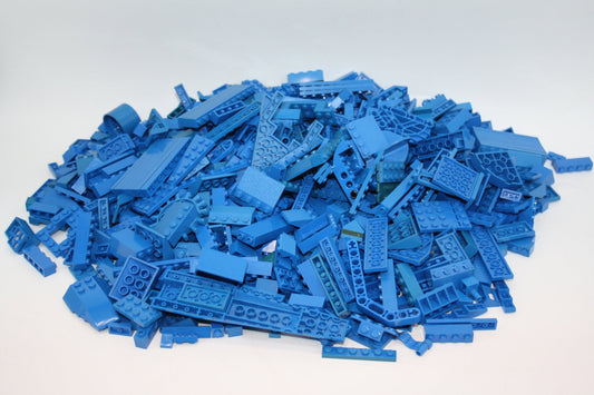 LEGO® - 1kg/1000g Farblich sortiertes LEGO - Blau - Nach Gewicht