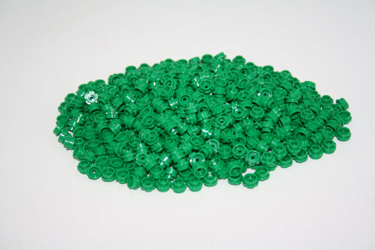 LEGO® - 1x1 Platte rund/ round plate with Flower edge - grün/green - 24866 - Grünzeug 6x-500x Sparpaket - 500x