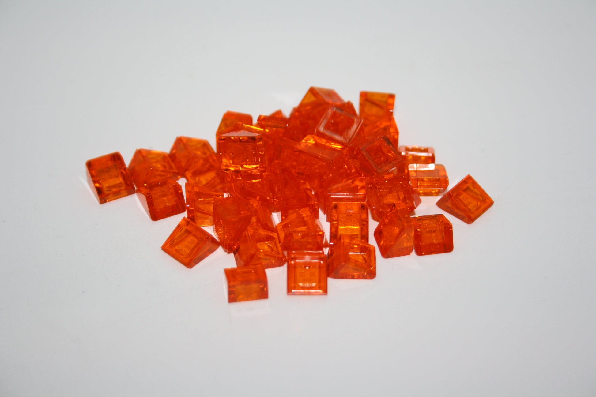 LEGO® - 1x1x2/3 Schrägstein/Käseecke/Slope - transparent orange - 64200 - Sonderstein - 6x-500x Sparpaket - 50x