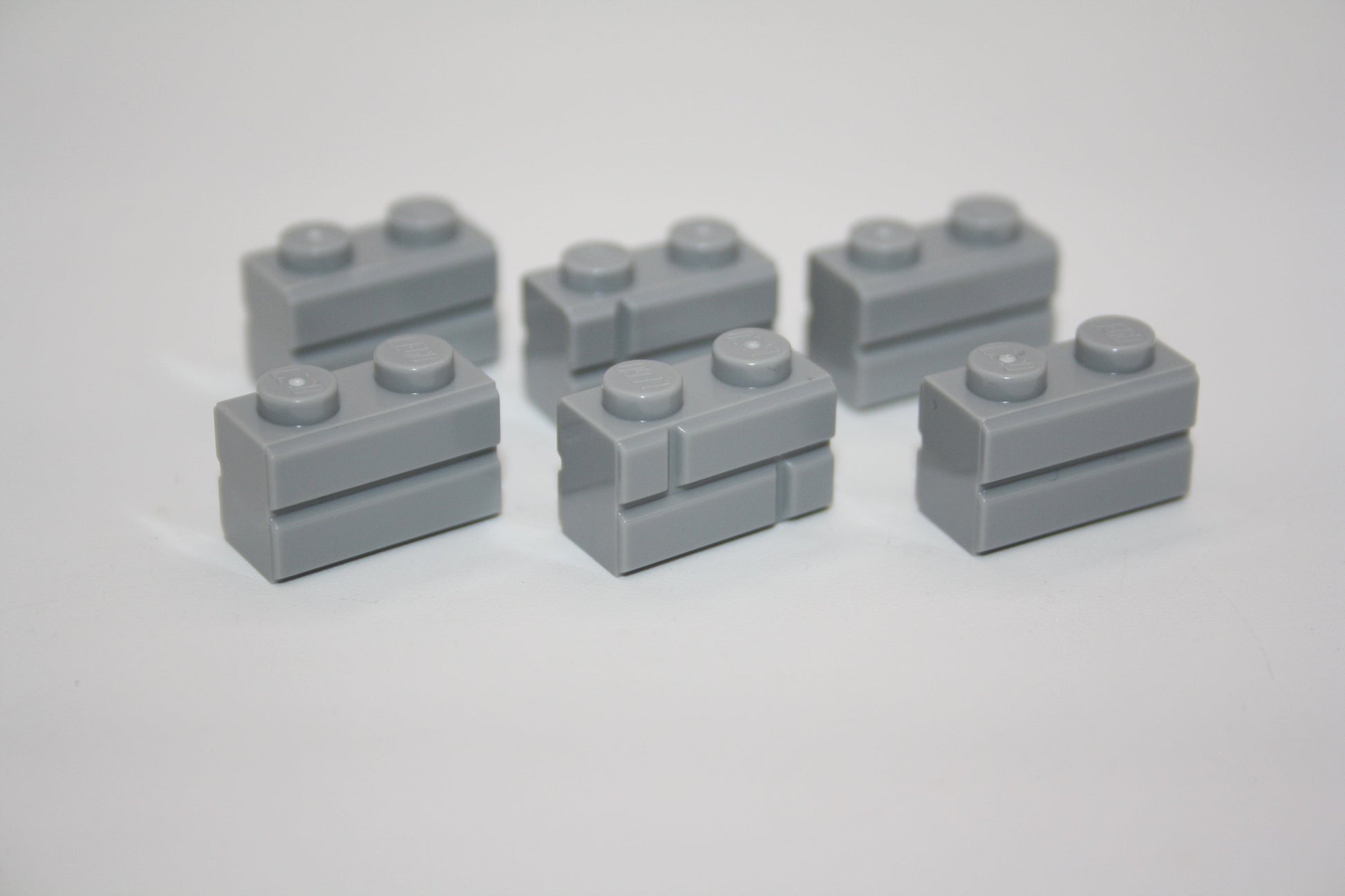 LEGO® - 1x2 Mauerstein/ Brick Masonry Profile - hellgrau - 98283 - 6x-100x Sparpaket - 6x - Sondersteine