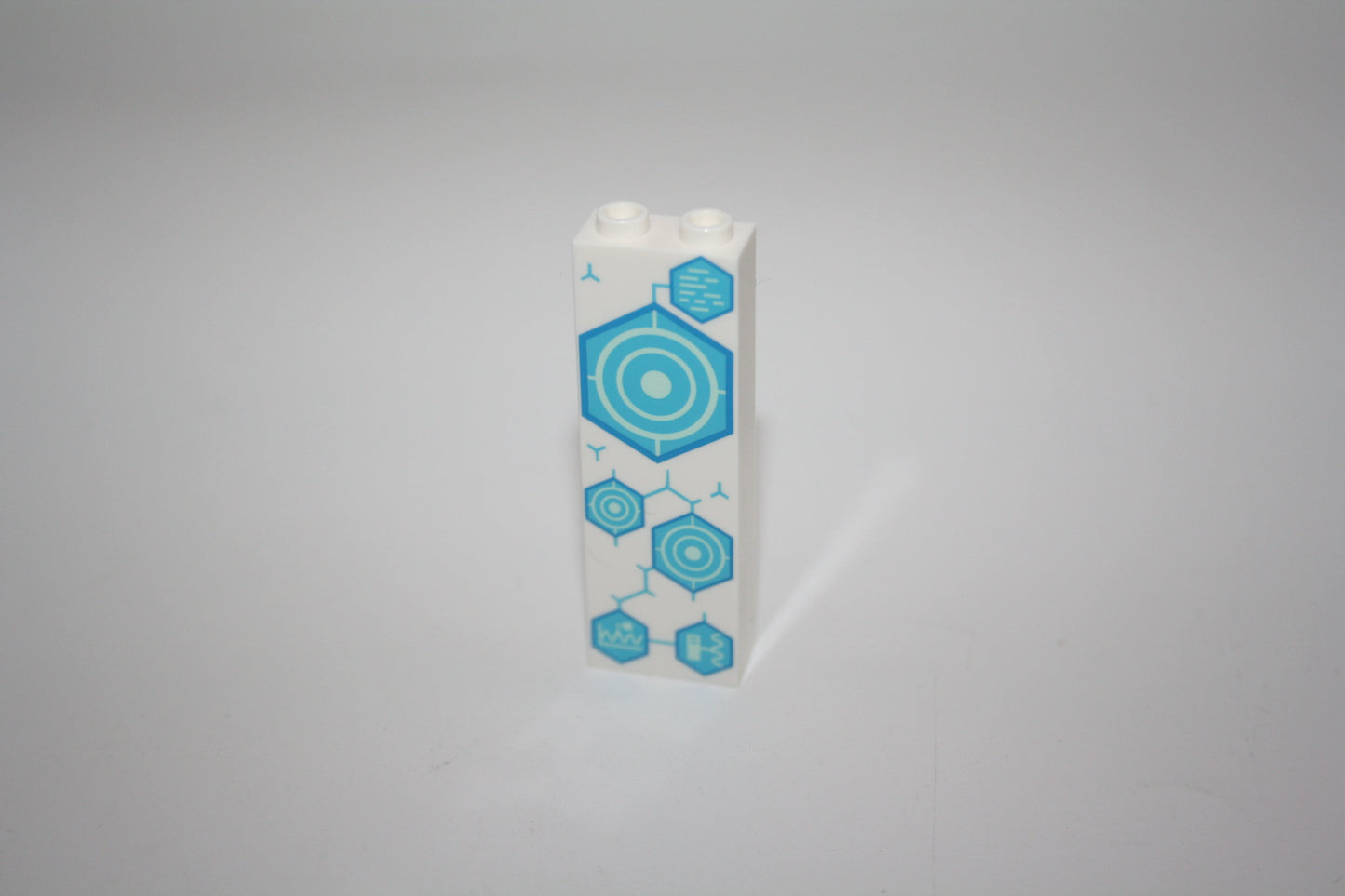 LEGO® - 1x2x5 Brick/Stein - Zielscheiben aus 76212 - bedruckt/beklebt - weiß - Bedrucktes