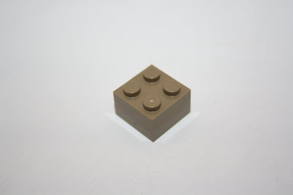 LEGO® - 2x2 Brick/Basic/Basis Stein (4er) - versch. Farben - 3003 - Einzelteil - dunkelbeige/dark Tan - Steine - Basics