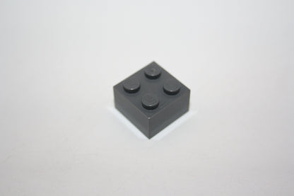 LEGO® - 2x2 Brick/Basic/Basis Stein (4er) - versch. Farben - 3003 - Einzelteil - dunkelgrau-alt - Steine - Basics