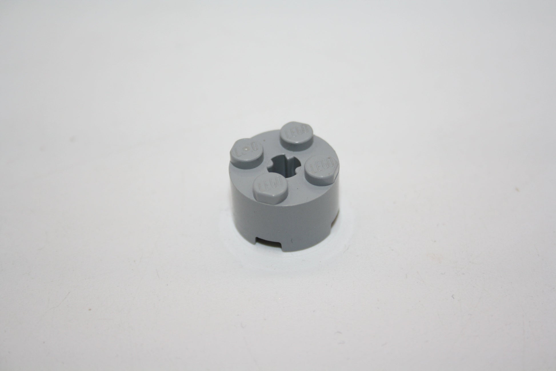 LEGO® - 2x2 rund Brick/Basic/Basis Stein mit Achsloch - versch. Farben - 3941 - Stein/Brick - hellgrau-neu - Steine