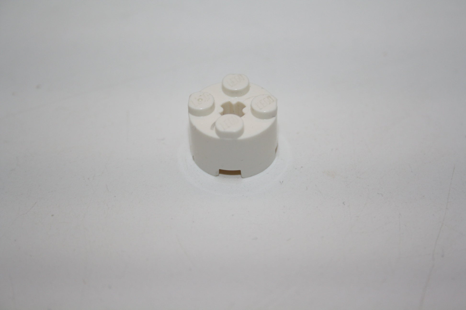 LEGO® - 2x2 rund Brick/Basic/Basis Stein mit Achsloch - versch. Farben - 3941 - Stein/Brick - weiß - Steine - Basics