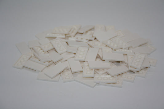LEGO® - 2x4 Fliese/Groove (Tile/Kachel) - weiß - 87079 - 6x-100x Sparpaket - 100x - Fliesen/Kacheln