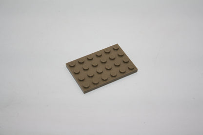 LEGO® - 4x6 Platte - 3032 - versch. Farben - Platten - Base Plate - dunkelbeige/dark Tan - Platten/Plättchen