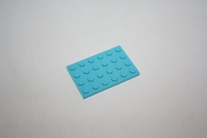 LEGO® - 4x6 Platte - 3032 - versch. Farben - Platten - Base Plate - azurblau - Platten/Plättchen