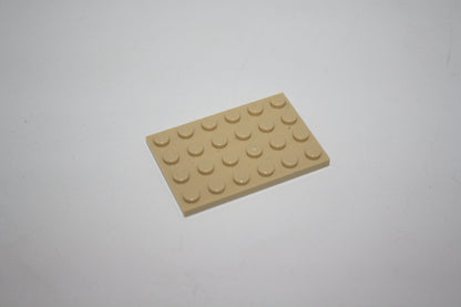 LEGO® - 4x6 Platte - 3032 - versch. Farben - Platten - Base Plate - beige/Tan - Platten/Plättchen