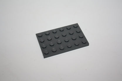 LEGO® - 4x6 Platte - 3032 - versch. Farben - Platten - Base Plate - dunkelgrau-neu - Platten/Plättchen