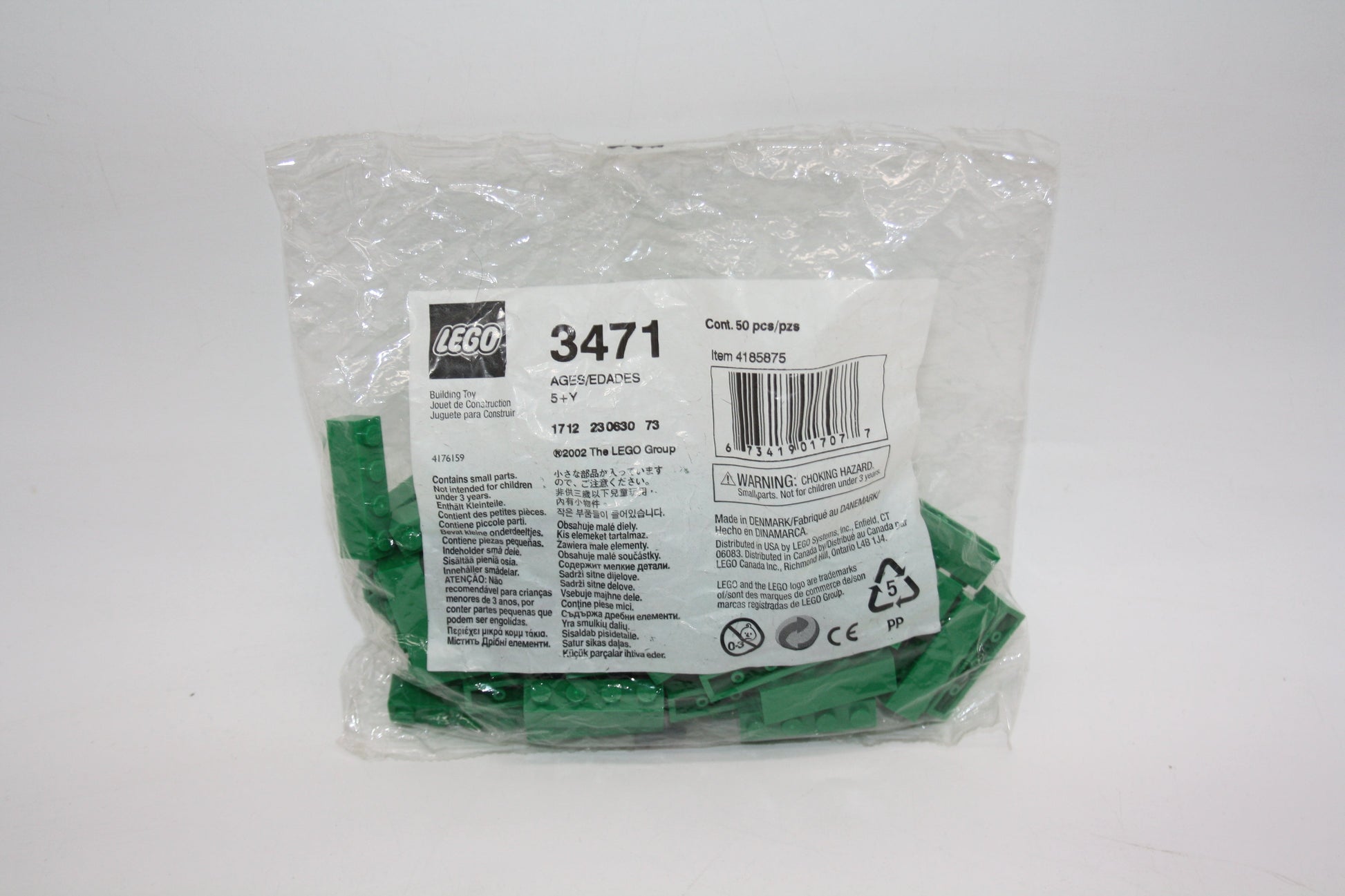 LEGO® Bulk Bricks Set - 3471 1x4 Green Bricks - Neu/Ungeöffnet - Creator Sets