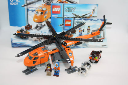 LEGO® - City Set - 60034 Arktis-Helikopter mit Hundeschlitten - Arktis Sets - inkl. BA & OVP - City/System Sets