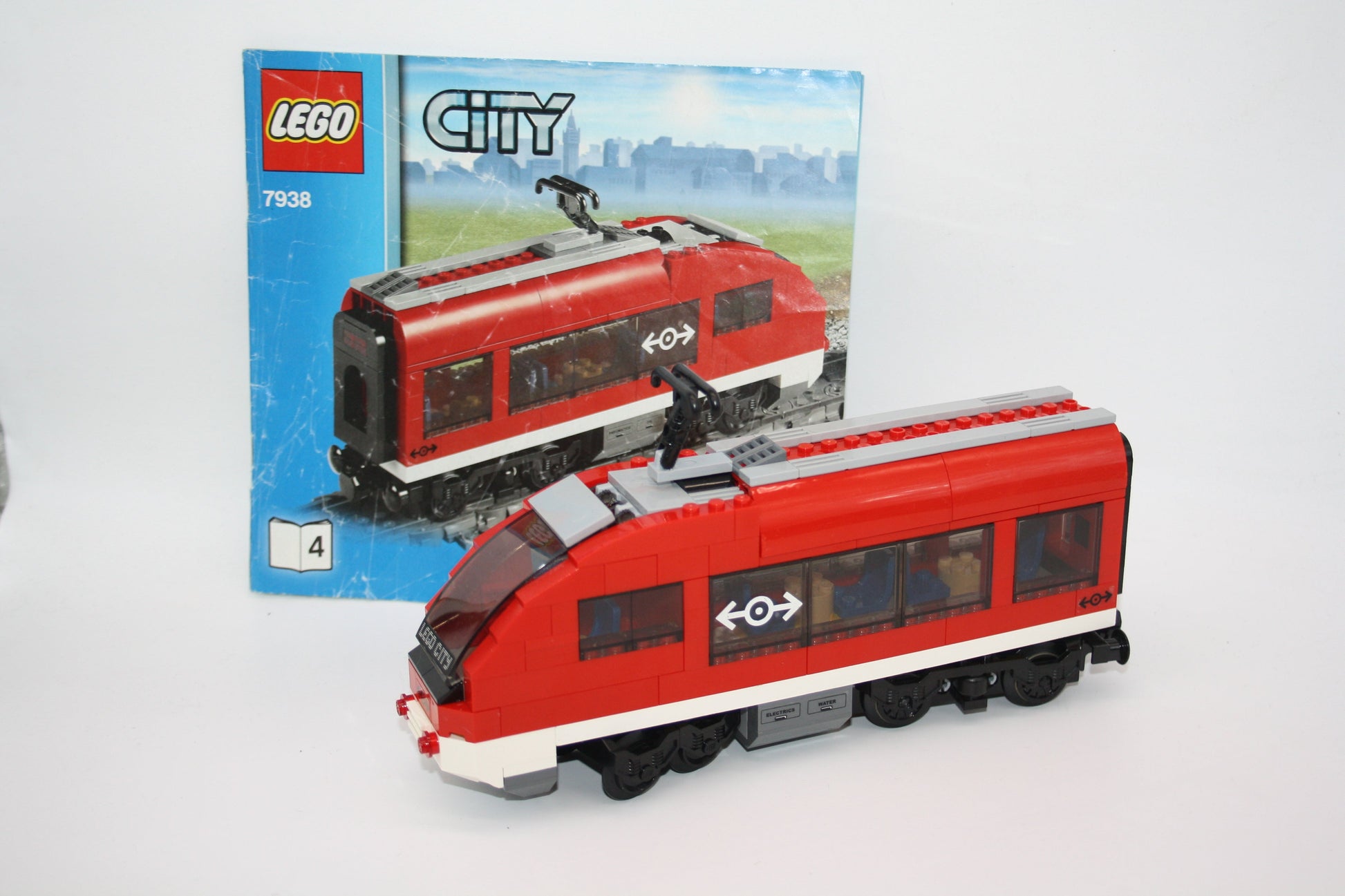 LEGO® Eisenbahn - Endwagen/Endwaggon - aus 7938 - Waggon/Wagon - inkl. BA - Eisenbahn Sets