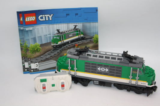 LEGO® Eisenbahn - Lok mit RC Steuerung & Minifiguren - aus 60198 - LOK/Wagon - inkl BA - Eisenbahn Sets