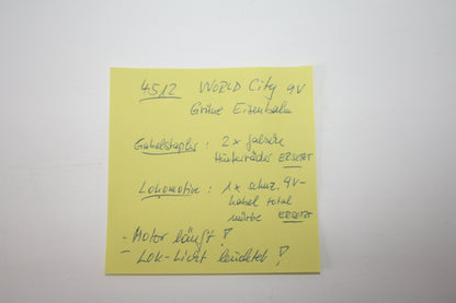 LEGO® Eisenbahn Set - 4512 Güterzug mit Trafo - inkl. BA & Ovp (Unvollständig) - City/System Sets