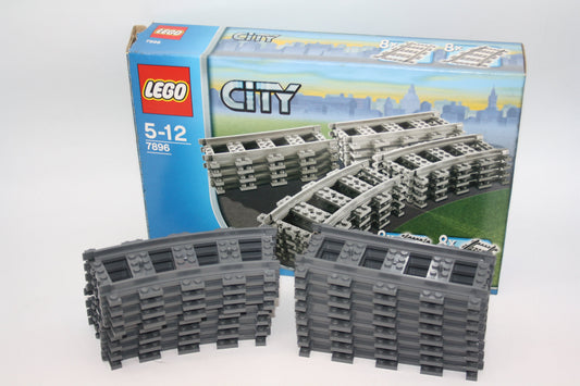 LEGO® Eisenbahn - Set 7896 Gerade und gebogene Schienen - Schienen - Eisenbahn - inkl. OVP - Schienen