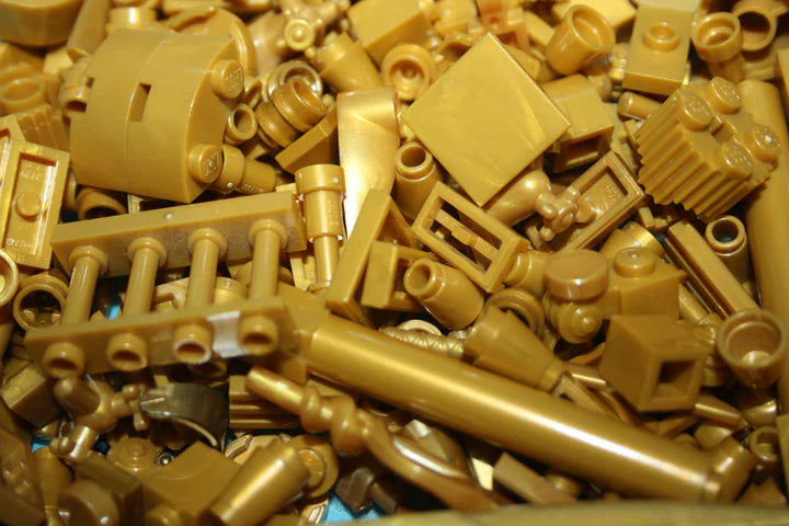 LEGO® - Gold - Farblich sortiert - 100g-1000g - Nach Gewicht