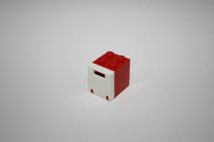 LEGO® - Kiste/Briefkasten/Tresor komplett 2x2x2 - versch. Farben - 4346 + 4345 - Kisten/Truhen - rot-weiß