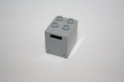 LEGO® - Kiste/Briefkasten/Tresor komplett 2x2x2 - versch. Farben - 4346 + 4345 - Kisten/Truhen - hellgrau