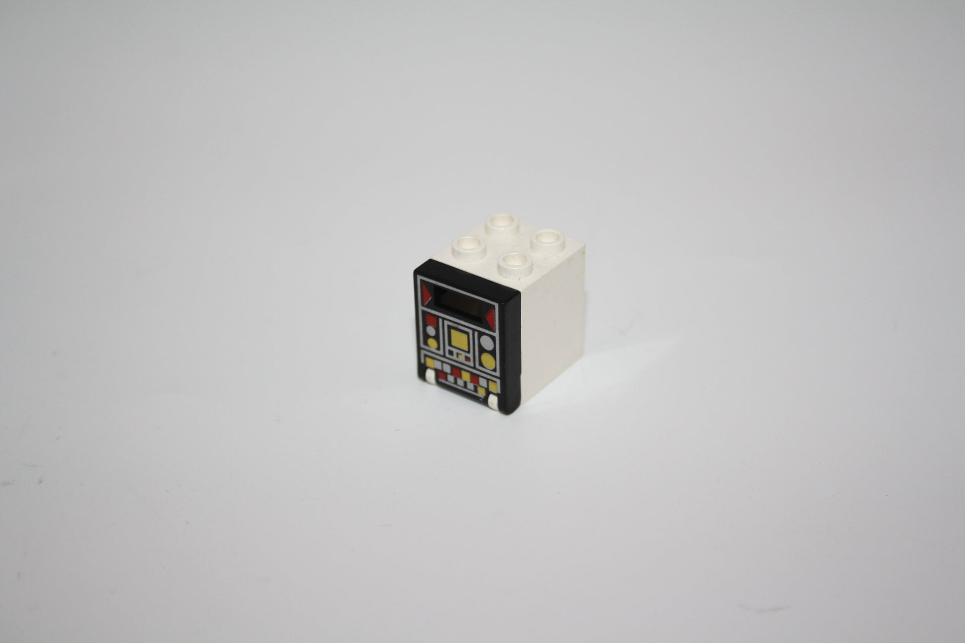 LEGO® - Kiste/Briefkasten/Tresor komplett 2x2x2 - versch. Farben - 4346 + 4345 - Kisten/Truhen - weiß- Bedienfeld