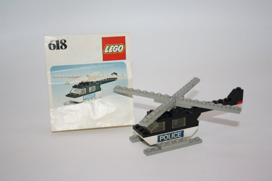 LEGO® Legoland - Set 618 Polizeihubschrauber + BA - Flugzeuge Hubschrauber & Co