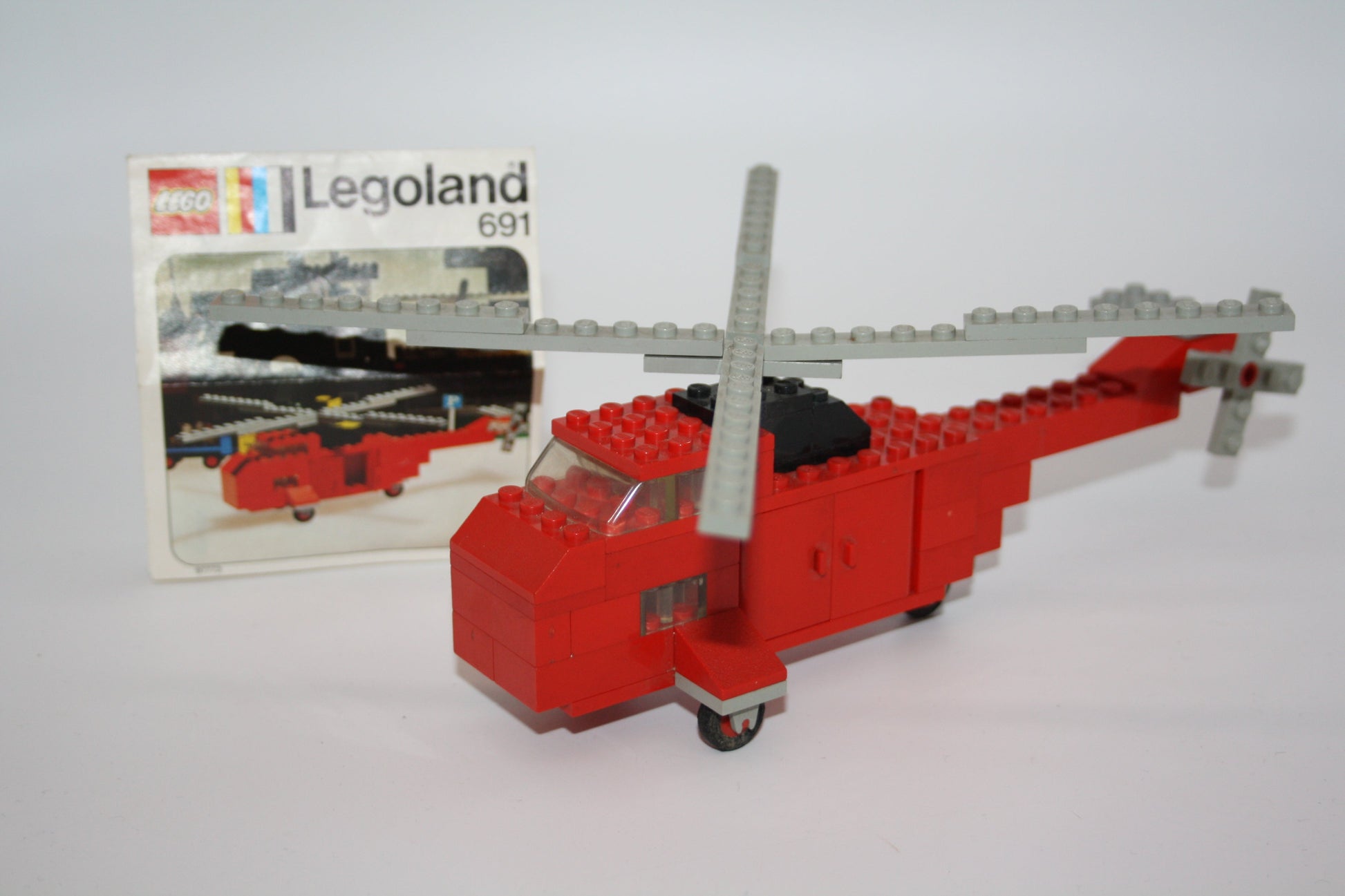 LEGO® Legoland - Set 691 Rettungs-Hubschrauber + BA - Flugzeuge Hubschrauber & Co