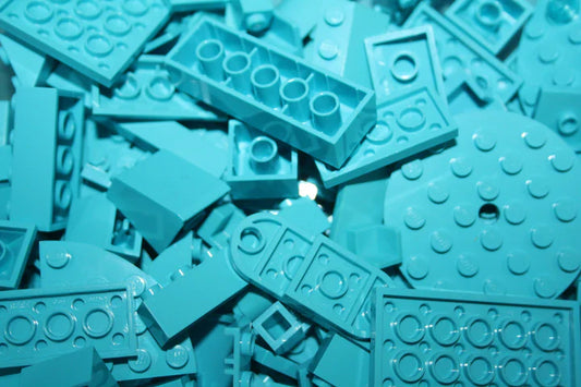 LEGO® - Medium Azur - Farblich sortiert - 100g-1000g - Nach Gewicht