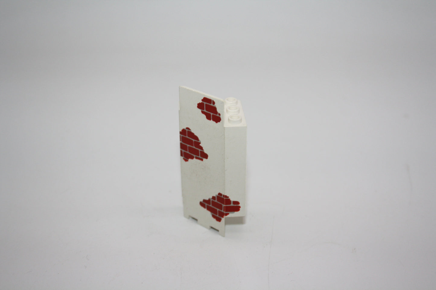 LEGO® - Paneel 3 x 3 x 6 Eckwand mit roten Ziegeln Streumuster - weiß - 2345pb02 - Burgteile - Burgteile