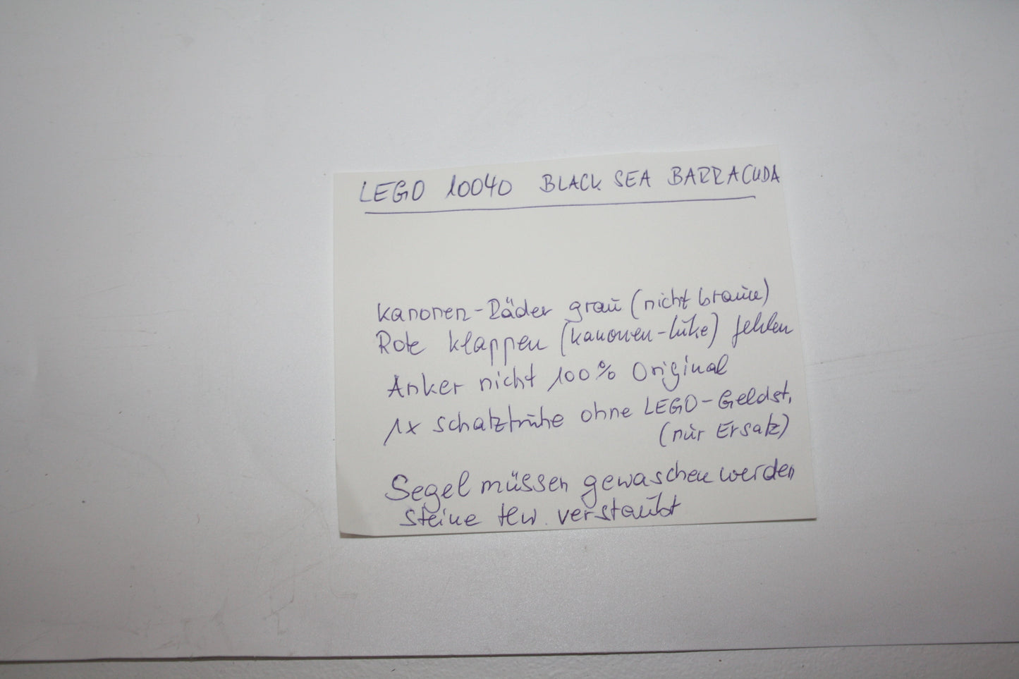 LEGO® Pirates - Set 6285 Black Seas Barracuda - Piratenschiff - Piraten - Unvollständig - Pirates Sets