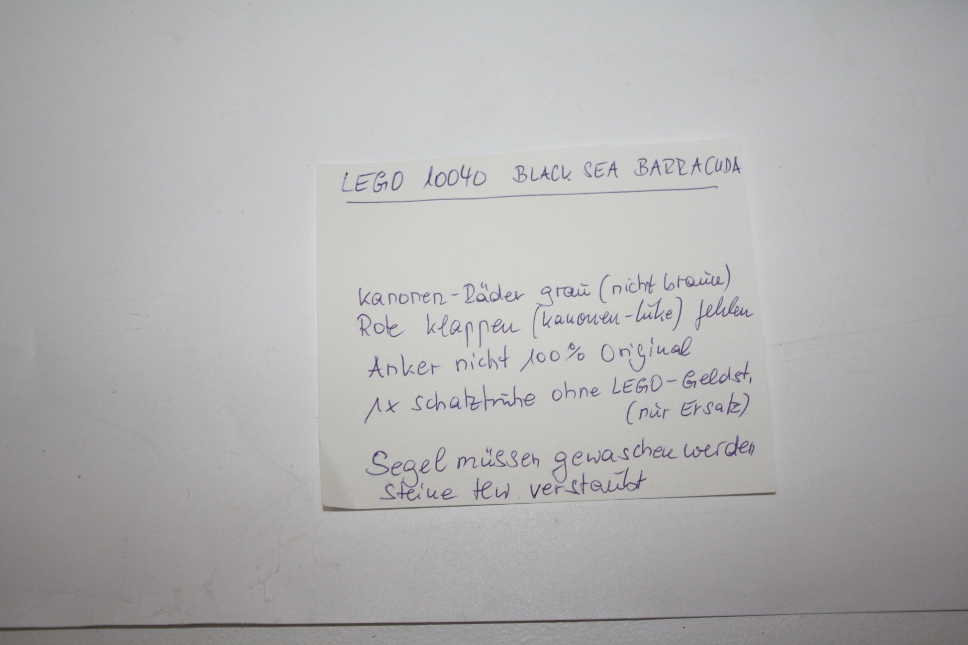 LEGO® Pirates - Set 6285 Black Seas Barracuda - Piratenschiff - Piraten - Unvollständig - Pirates Sets