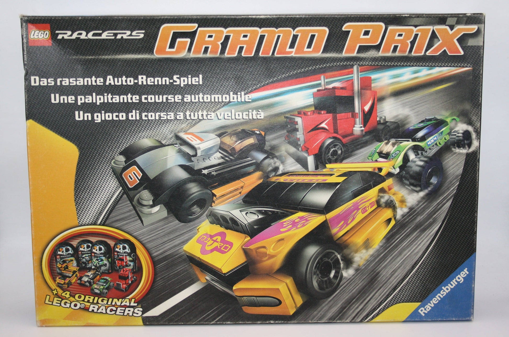 LEGO® Racers Set - Ravensburger Grand Prix Das Rasante Autorennen + BA & OVP - Auto/Fahrzeug - Racers