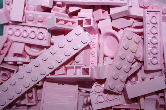 LEGO® - rosa/rose - Farblich sortiert - 100g-1000g - Nach Gewicht